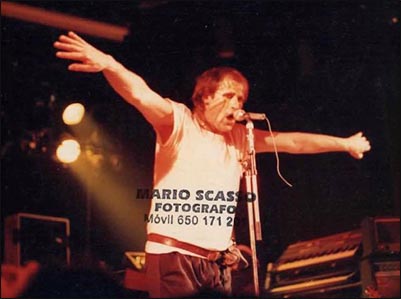 Fish: Sala Canciller, Madrid - 05.06.1985 - Photo by Mario Scasso